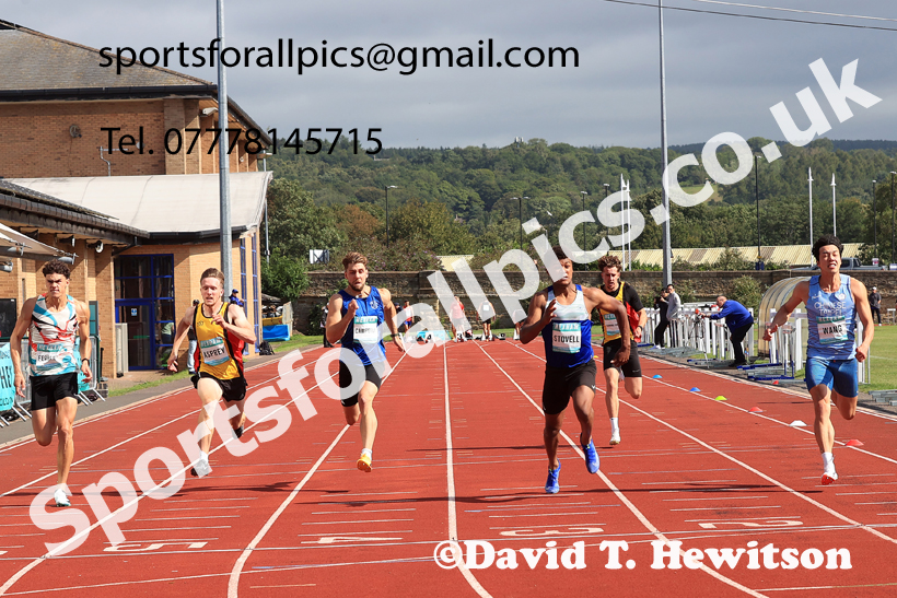 Decathlon 100 metres, 2025 EAP International Combined Events, Hexham, Northumberland.  Photo: David T. Hewitson/Sports for All Pics